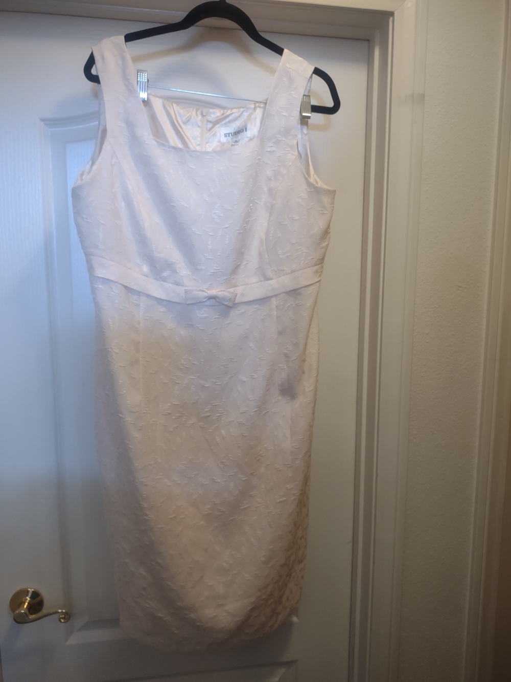 St. John Collection Ivory Sheath Dress